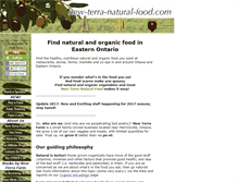 Tablet Screenshot of new-terra-natural-food.com